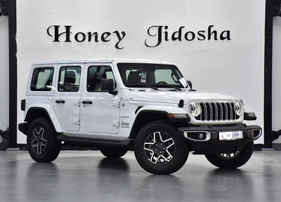 Jeep Wrangler Unlimited SAHARA 2.0L ( 2024 Model ) in White Color GCC Specs-5