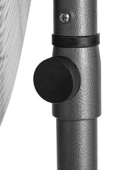 GEEPAS 24" Industrial Pedestal Fan | Pedestal Fan With Industrial Strength And 3 Metal Blade For Strong Wind, 3-Speed Levels| High Performance 160W Motor For High Speed Wind| Ideal For Home 160 W GF21197 Silver-5