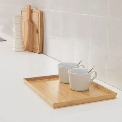 Natural OSTBIT Bamboo Tray - 20x28 cm-1