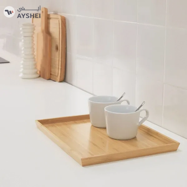 Natural OSTBIT Bamboo Tray - 20x28 cm