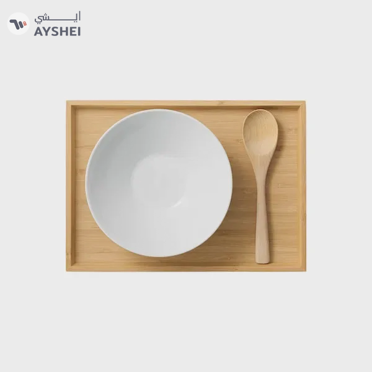 Natural OSTBIT Bamboo Tray - 20x28 cm-2-2