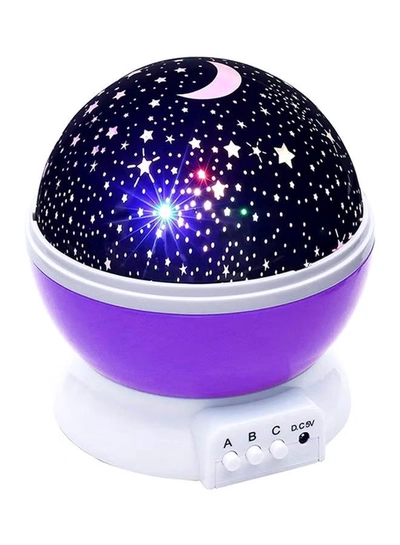 CYTHERIA LED Moon Lamp Purple 12x12x13.5cm-0