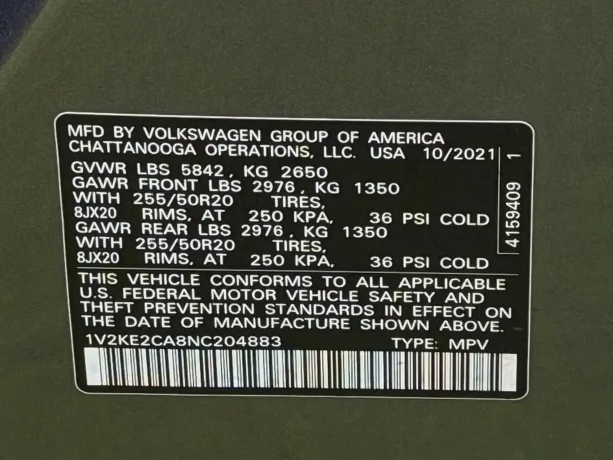 Volkswagen Atlas SEL Premium 2022 - American Specs - Fully Loaded-10-10