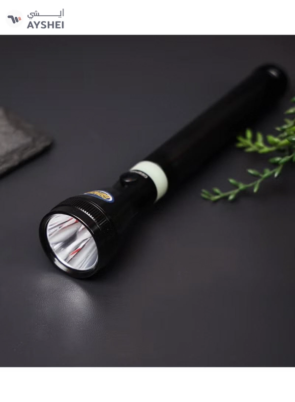 GEEPAS 2-in-1 Combo Pack Rechargeable LED Lantern and Flashlight | Portable and Lightweight | Energy Efficient Design and Extended Battery Light | Aluminum Housing, Ni-Cd and Lead-Acid Battery Operated | 2 Years Warranty GEFL51029