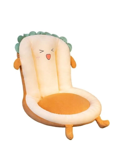 DubaiGallery Floor Cushion, Zabuton Style, Back Cushion, Seat Mat, Reading Cushion, Reading Pillow, Rest Cushion, Seat Cushion, Backrest, Cute, For Chairs, Cars, Offices, Home Work, Telework, Hotels, Gift-1