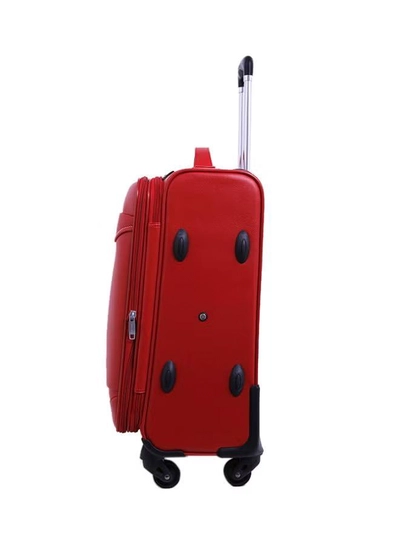 PARAJOHN Softside 3 Piece Luggage Trolley Set Red-1