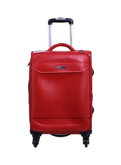 PARAJOHN Softside 3 Piece Luggage Trolley Set Red-2