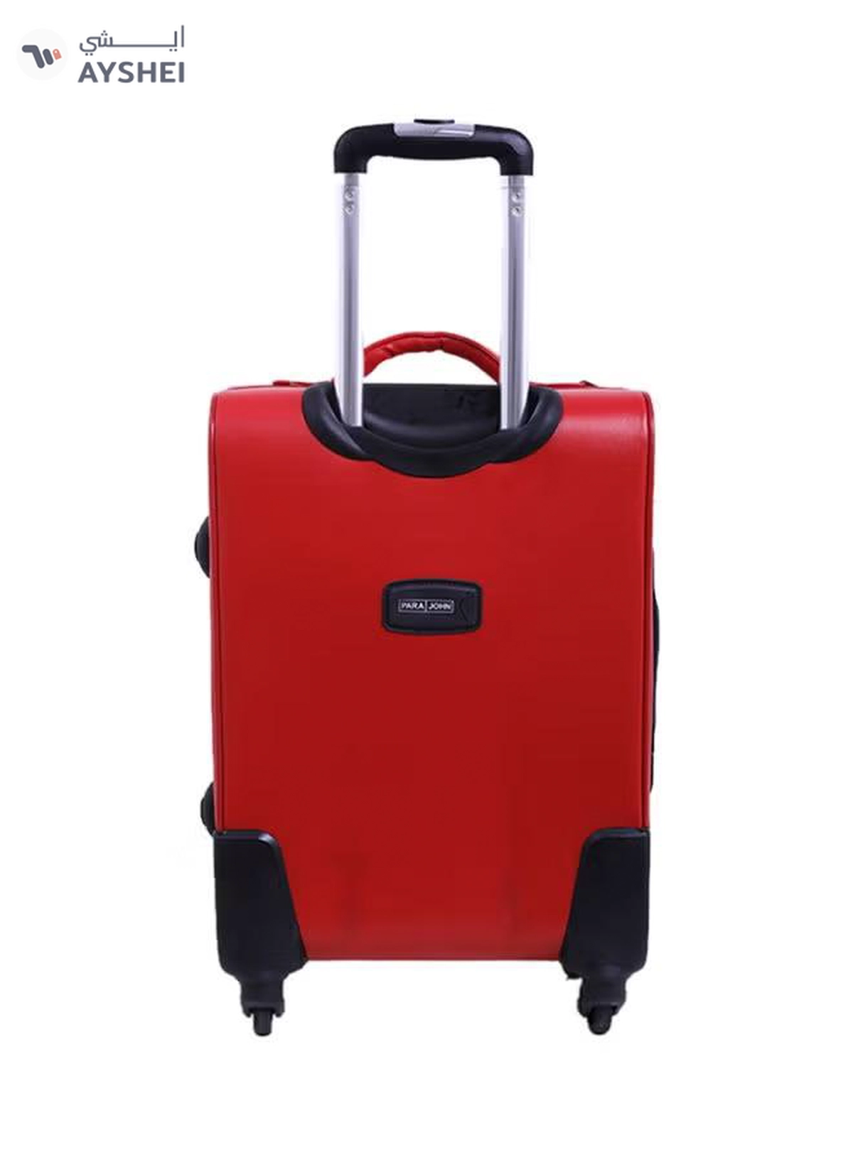 PARAJOHN Softside 3 Piece Luggage Trolley Set Red-3-3