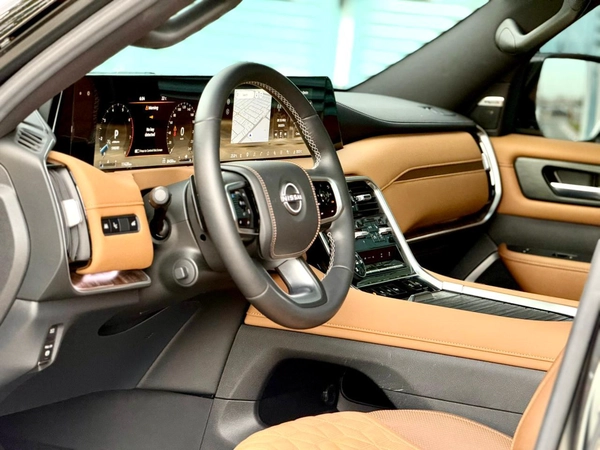 NISSAN PATROL LE PLATINUM 3.5T l YEAR 2025 l UNDER WARRANTY UPTO MAY 2030 UNLIMITED KMSl LOW MILEAGE