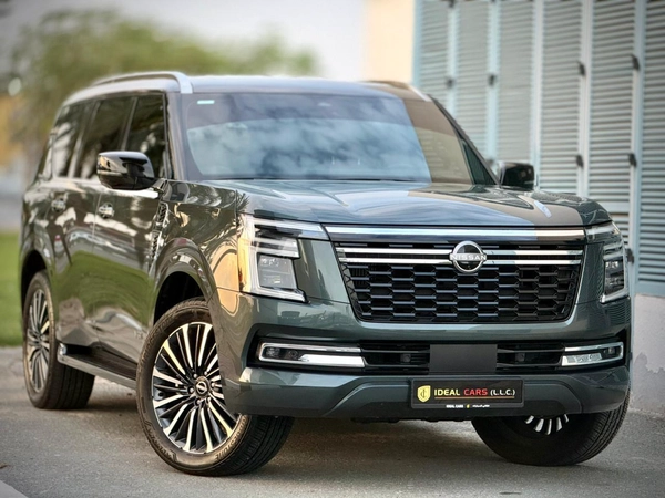 NISSAN PATROL LE PLATINUM 3.5T l YEAR 2025 l UNDER WARRANTY UPTO MAY 2030 UNLIMITED KMSl LOW MILEAGE