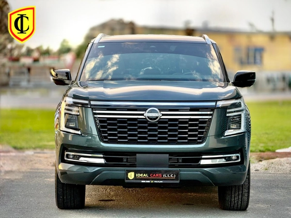 NISSAN PATROL LE PLATINUM 3.5T l YEAR 2025 l UNDER WARRANTY UPTO MAY 2030 UNLIMITED KMSl LOW MILEAGE