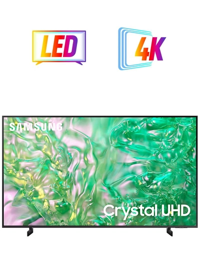 Samsung 50 Inch TV Crystal Processor 4K LED [2024 Model] UA50DU8000UXEG, DU8000 Titan Gray-0