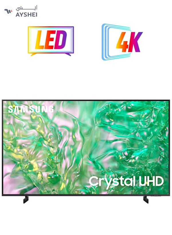 Samsung 50 Inch TV Crystal Processor 4K LED [2024 Model] UA50DU8000UXEG, DU8000 Titan Gray