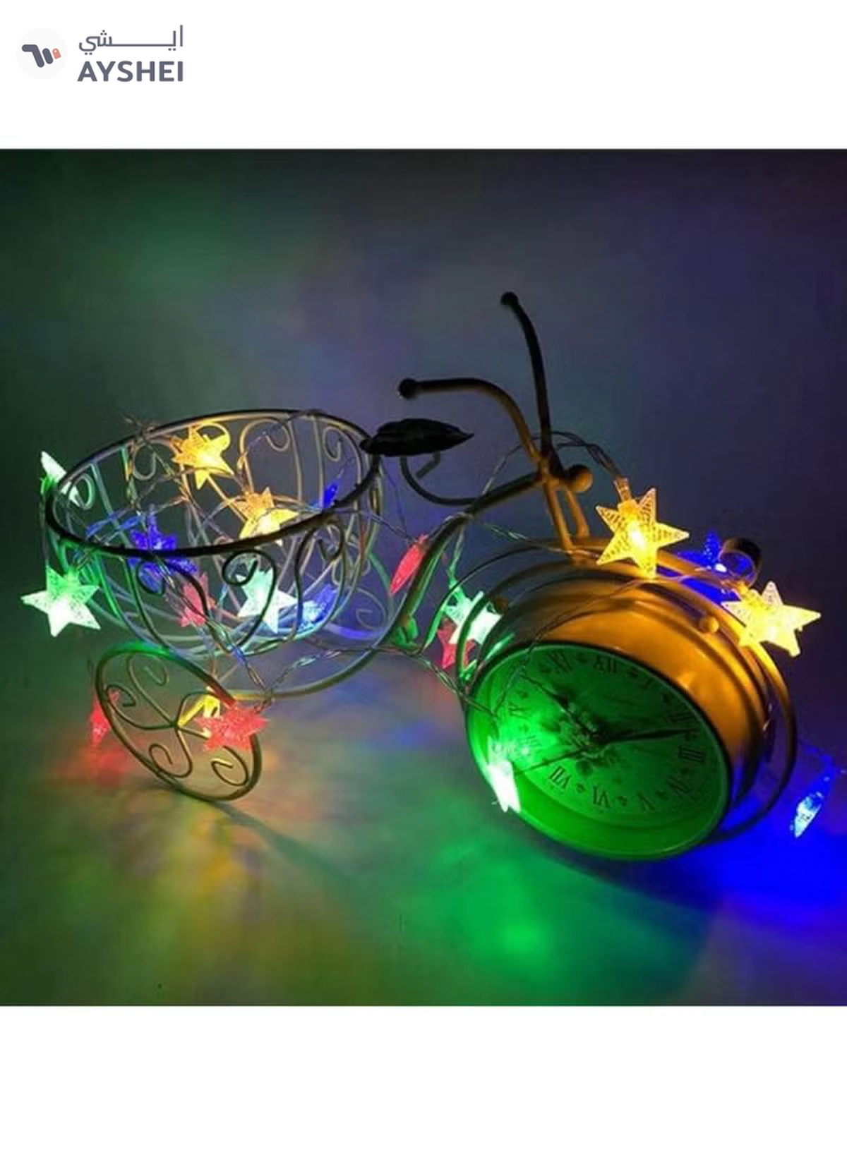 Yuwell Crystal Star String Light Ramadan Light RGB 50 Meter 3 Pin Cord 22V Led Light For Ramadan Decoration 8 Different Modes Decoration Light For Home Indoor And Outdoor Decoration-1-1