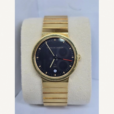 Porsche Design by IWC - Full Yellow Gold Black Dial 33mm with Date |Used (Fair) | Year of production 2000 (Approximation) | No original box | No original papers-7