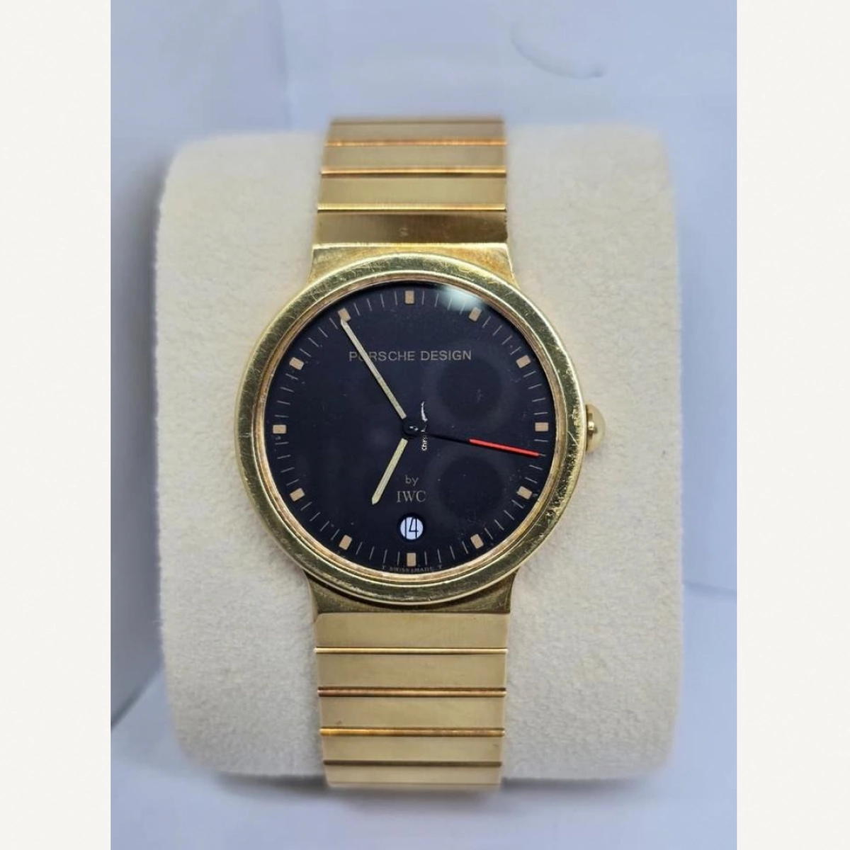 Porsche Design by IWC - Full Yellow Gold Black Dial 33mm with Date |Used (Fair) | Year of production 2000 (Approximation) | No original box | No original papers-7-7