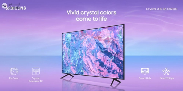 Samsung 50Inch Crystal UHD 4K Smart TV 2023 UA50CU7000UXZN Black