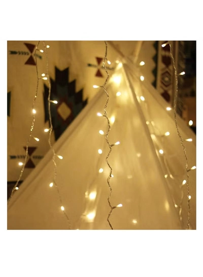 Yuwell Warm White LED Fairy Light Exterior Waterproof Fairy Light For Trees Party Indoor And Outdoor Decoration For Home And Garden Decoration 200 LED 17 Meter-0