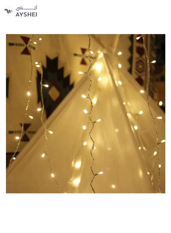 Yuwell Warm White LED Fairy Light Exterior Waterproof Fairy Light For Trees Party Indoor And Outdoor Decoration For Home And Garden Decoration 200 LED 17 Meter