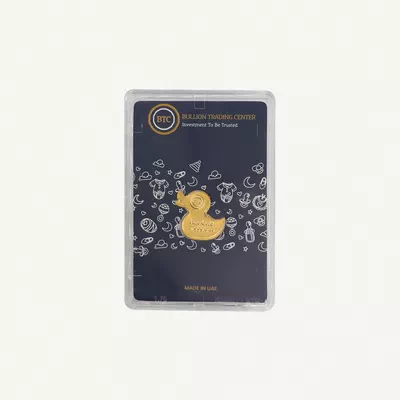 BTC 5 Gram Pure Gold Duckling Toy- Exclusive Gifting and Collectable 24 carat-0