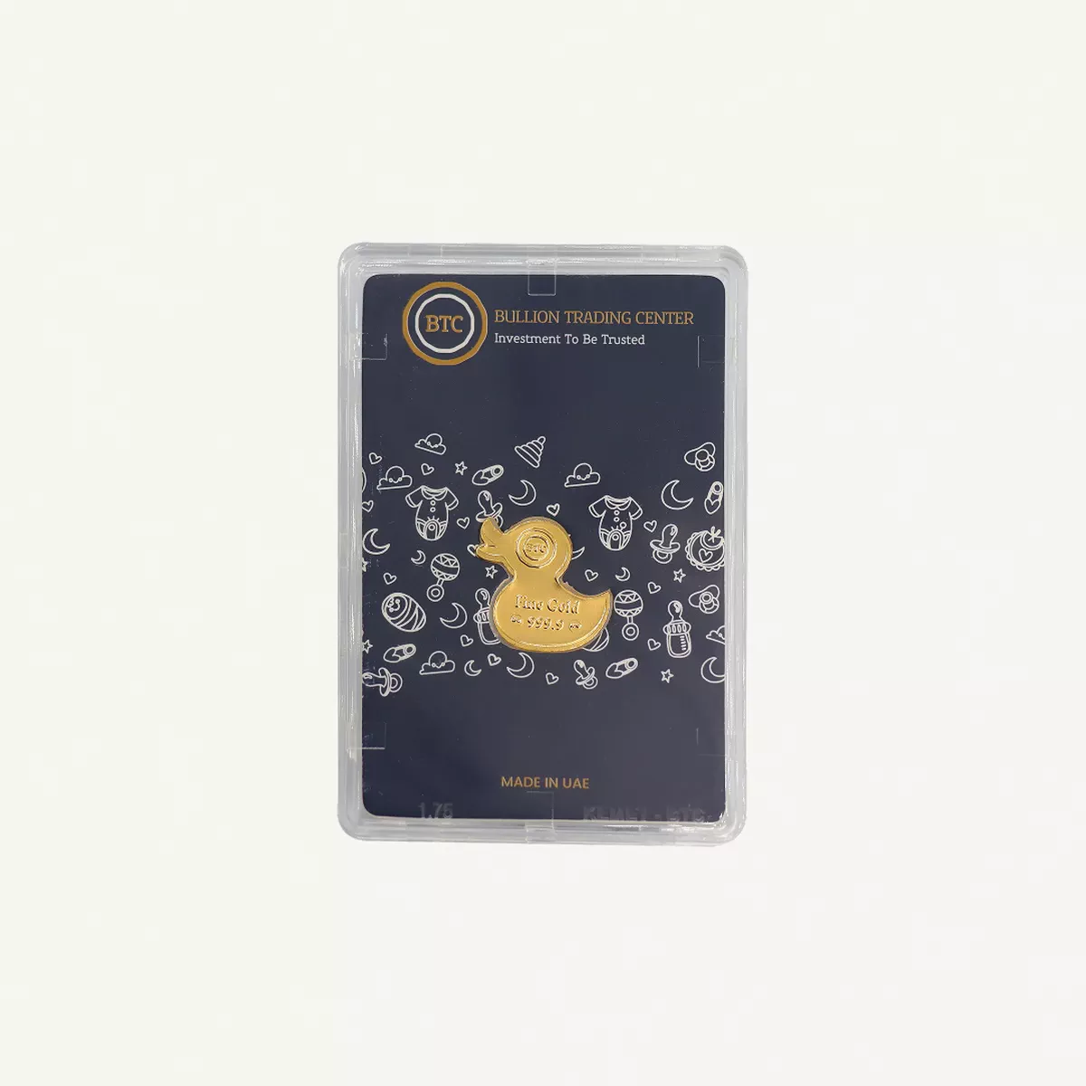 BTC 5 Gram Pure Gold Duckling Toy- Exclusive Gifting and Collectable 24 carat