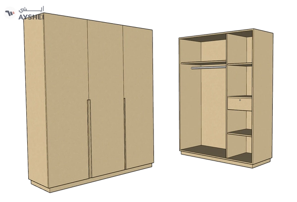 CF 3 Door Wardrobe, Custom Made
