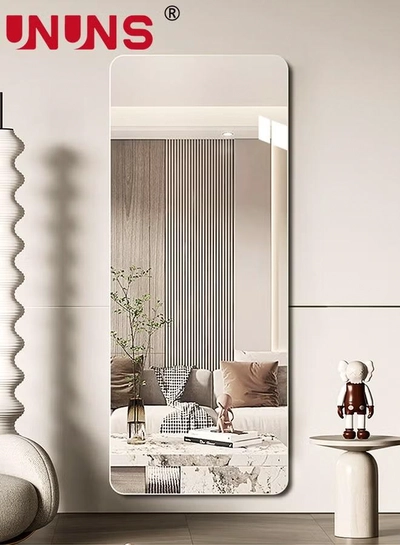 UNUNS Full Length Wall Mirror,Non-Breakable 3D Acrylic 30x100cm Wall Sticker Tiles,Full Body Mirror Tiles For Bedroom,Home Gym,Home Wall Decor-0