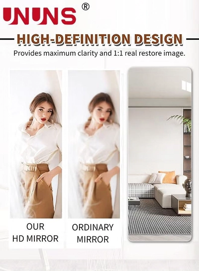 UNUNS Full Length Wall Mirror,Non-Breakable 3D Acrylic 30x100cm Wall Sticker Tiles,Full Body Mirror Tiles For Bedroom,Home Gym,Home Wall Decor-2