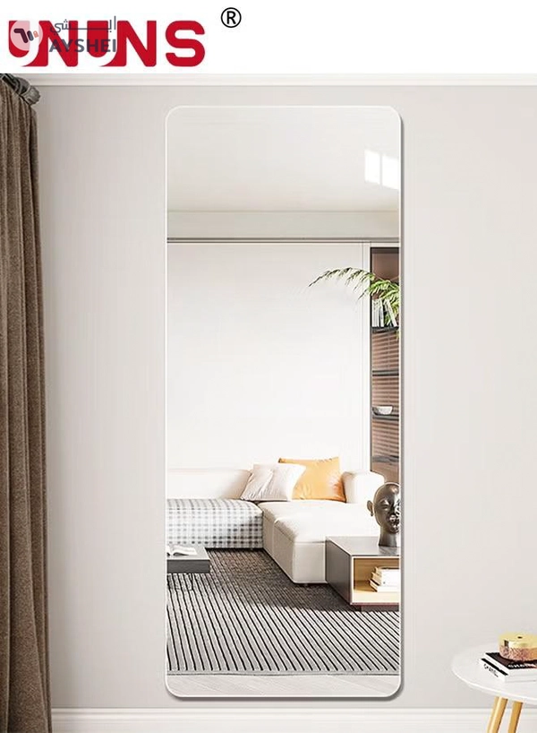 UNUNS Full Length Wall Mirror,Non-Breakable 3D Acrylic 30x100cm Wall Sticker Tiles,Full Body Mirror Tiles For Bedroom,Home Gym,Home Wall Decor