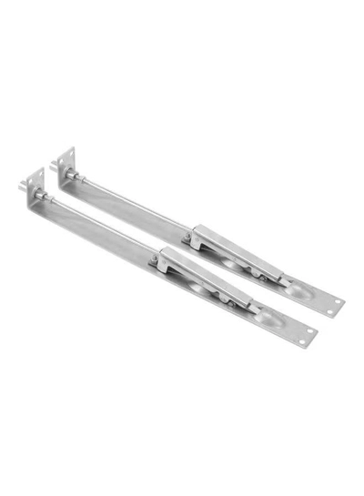 GEEPAS Push Button Door Flush Tower Bolt Silver 300mm-2