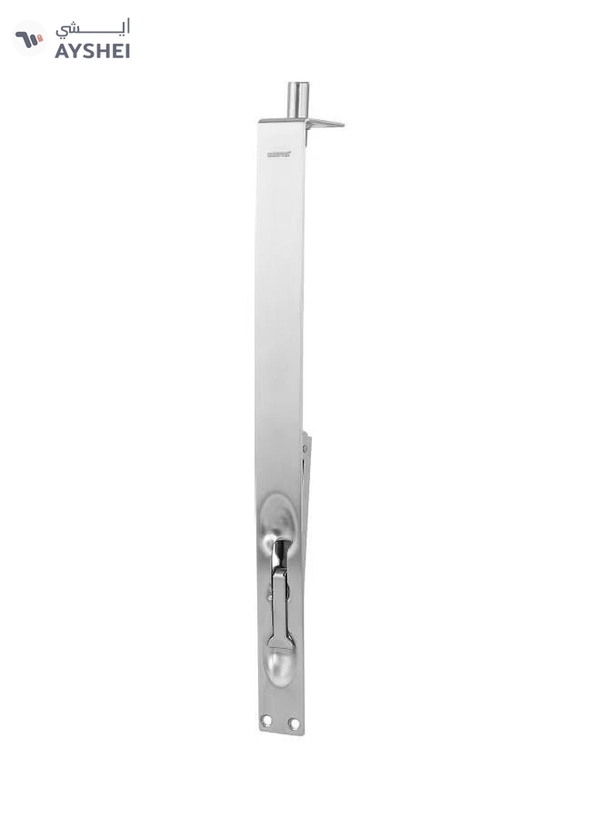 GEEPAS Push Button Door Flush Tower Bolt Silver 300mm