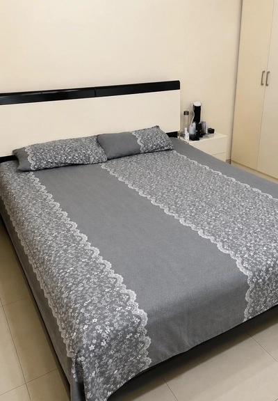 Queen Size Bed with Headboard – Good Condition-1
