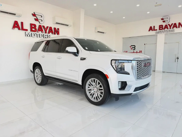 جي ام سي يوكن دينالي ابيض /رمادي خليجي الكندي GMC Yukon Denali 2023 - GCC Specs - Pristine Condition