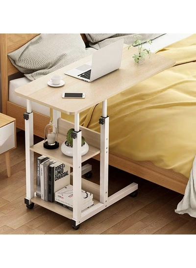 DubaiGallery Sofa Side End Table, Light Luxury Side Table Simple Corner Table Bedside Cabinet Metal Frame C Shaped Table for Sofa Bed Living Room Bedroom-1