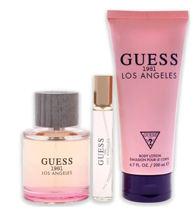 GUESS 1981 Los Angeles Set (EDT + Travel Spray + Body Lotion) EDT 100 Ml, Travel Spray 15 Ml-0