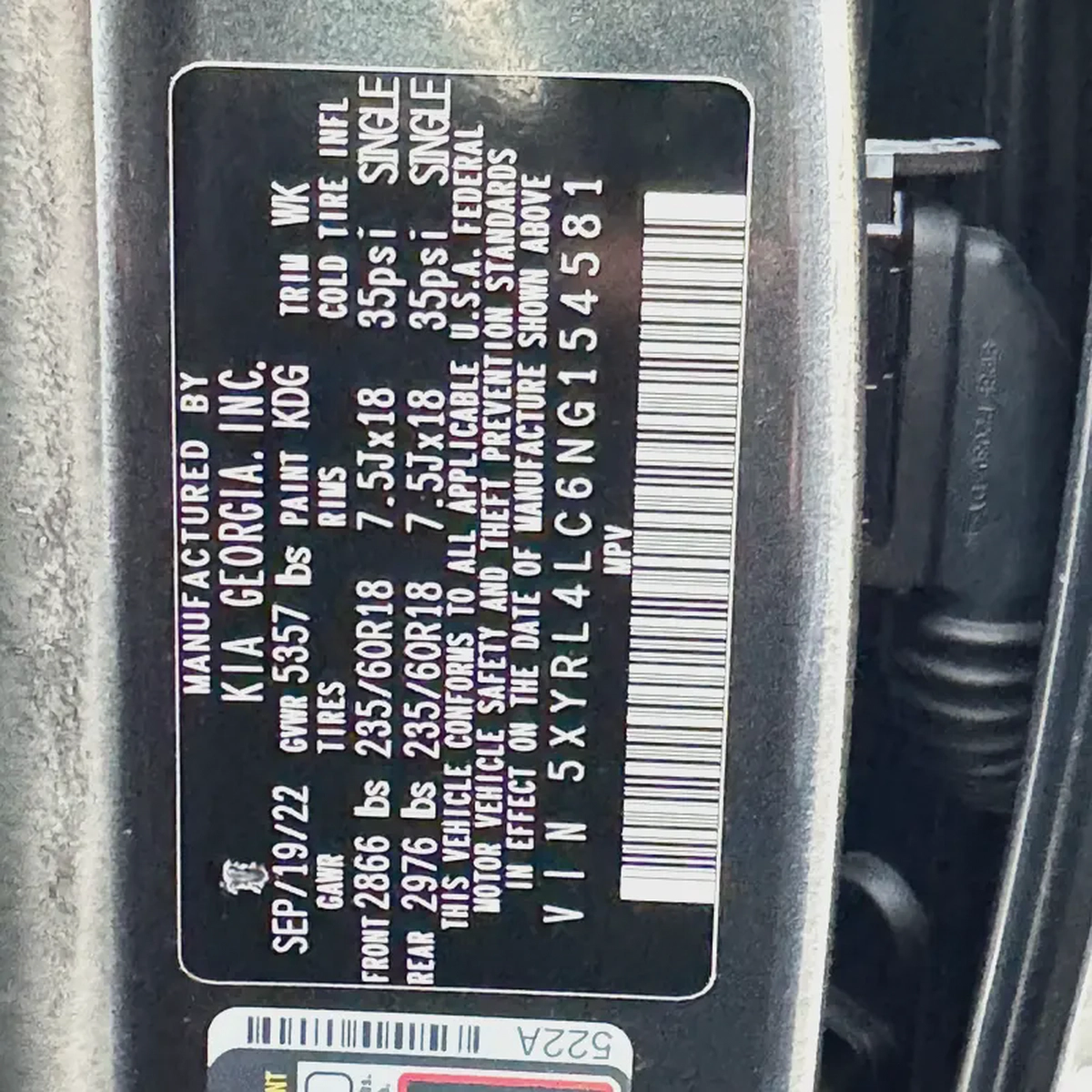 Kia Sorento EX 2022 – Panoramic Sunroof-6-6