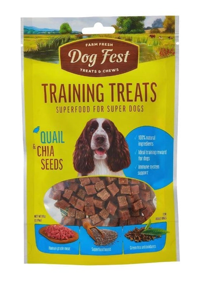 Dog Fest FARM FRESH DOG FEST TREATS & CHEWS TRAINING TREATS QUAIL & CHIA SEEDS-0