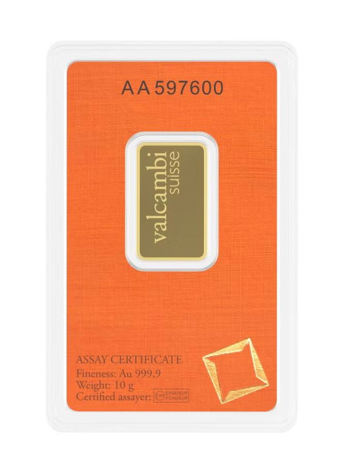 Valcambi Suisse 10g 24K (999.9) Pure Minted Gold Bar - Variable Design-1-1