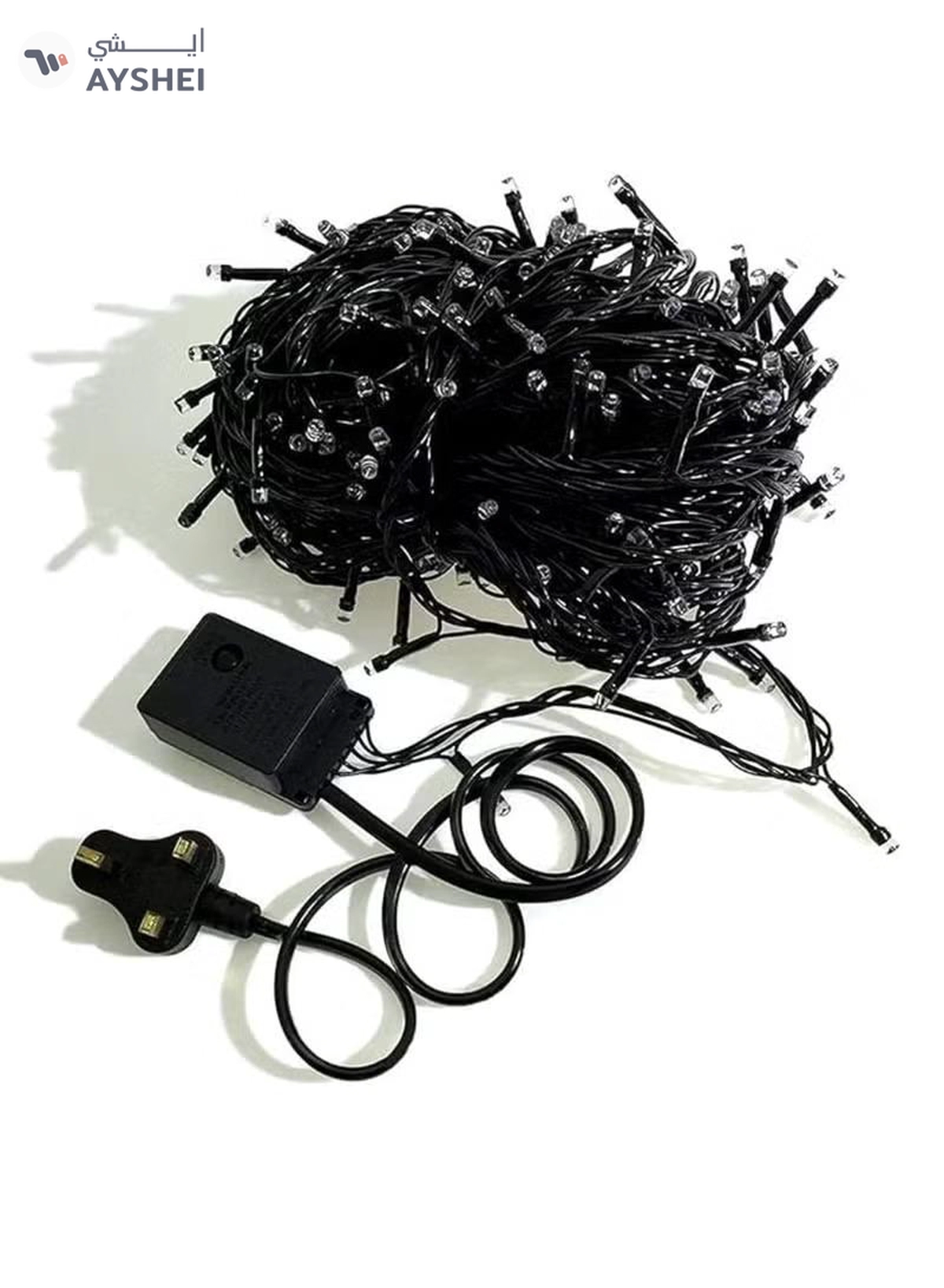 Yuwell 14 Meter 200 LED String Lights Decoration Lights Warm White Light 8 Modes Led Light Black Wire For Home Decorations Ramadan Lights Indoor & Outdoor Decoration Ramadan Decoration Light Diwali Lights Curtain Lights With 3-Pin UK Plug-1-1