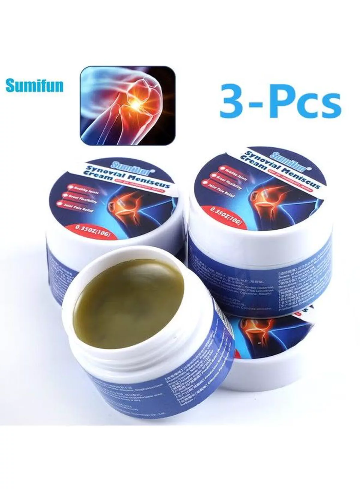 3PCS Natural Joint Support for Better MobilityKeep your joints feeling comfortable and supported with Synovial Meniscus Cream. Suitable for various areas of the body, it is promoted for reducing discomfort, supporting cartilage health, and helping you move more freely throughout the day.
