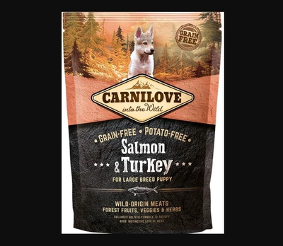 Carnilove Salmon & Turkey for Large Breed Puppies 1.5kg-0