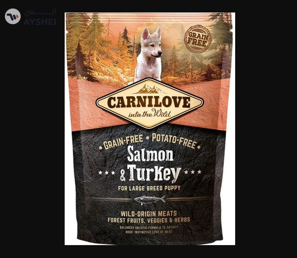 Carnilove Salmon & Turkey for Large Breed Puppies 1.5kg