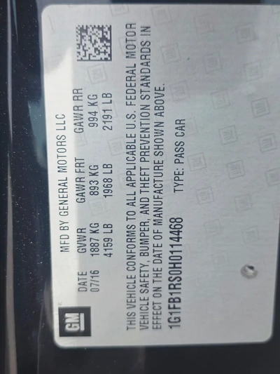 Chevrolet Camaro 2017, American Specs-18