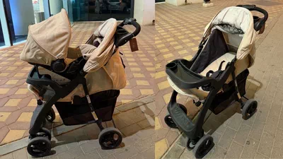 Juniors Maxim baby stroller with car seat 1 Beige-0