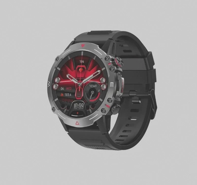 ARMFIT Hulk Smartwatch For Men, AMOLED Always On Display Bluetooth Calling Waterproof Fitness Watches Compatible With Android iOS Black-1