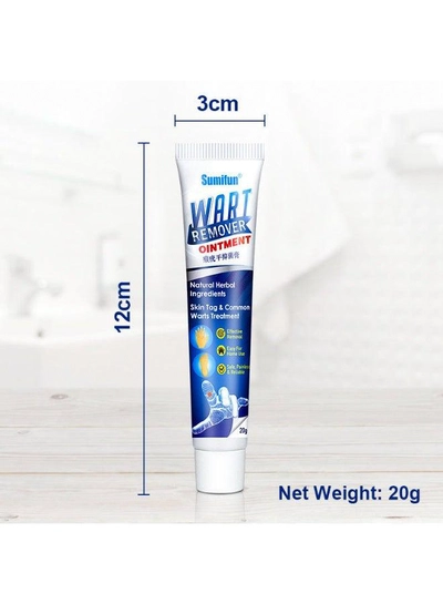 2PCS Sumifun Natural Herbal Wart Remover Ointment 20g – Skin Tag & Common Wart Care Cream in a Convenient Tube, Easy to Apply and Suitable for Keeping Within Your Everyday Personal Care Collection-2