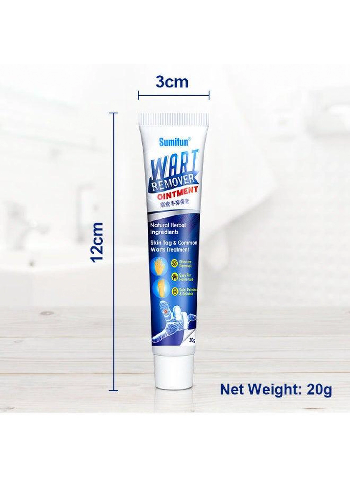 2PCS Sumifun Natural Herbal Wart Remover Ointment 20g – Skin Tag & Common Wart Care Cream in a Convenient Tube, Easy to Apply and Suitable for Keeping Within Your Everyday Personal Care Collection-2-2