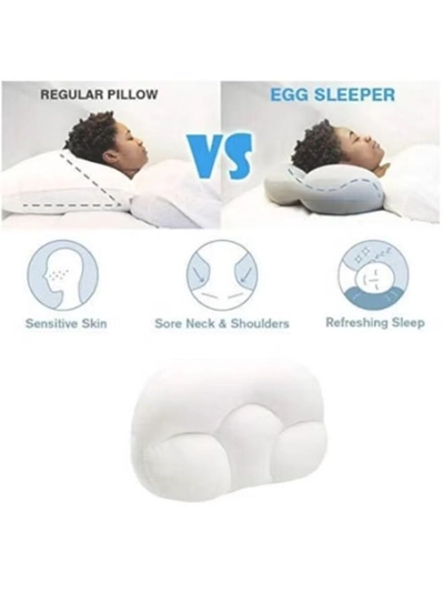 Prime Egg Sleeper Pillow Fabric White 40cm-2