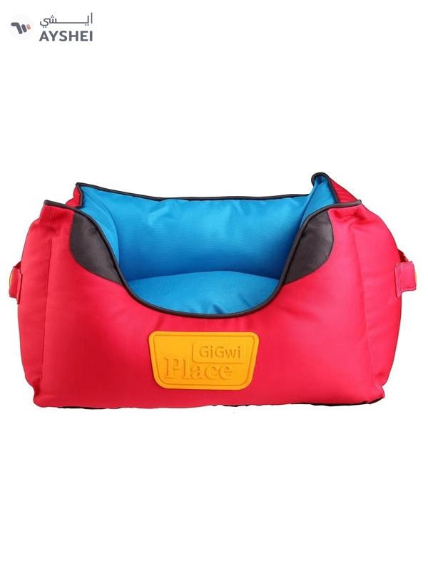 GiGwi Place Soft Bed Blue & Red S : L-45 / W-35 / H-21 cm