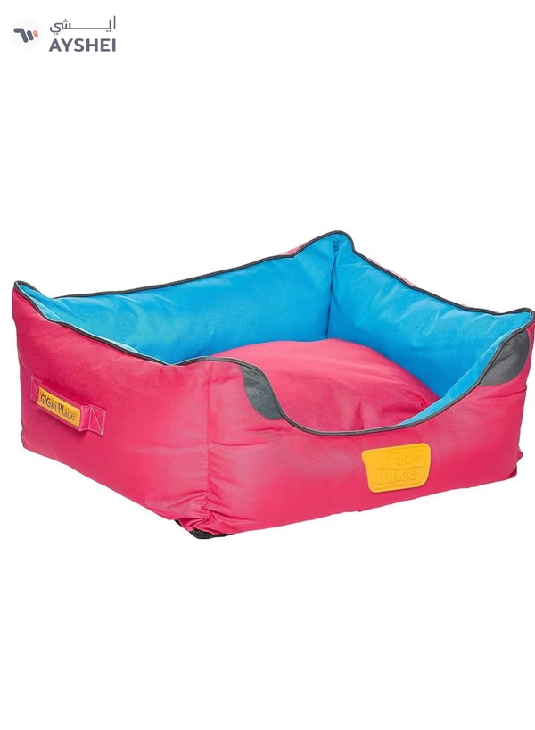 GiGwi Place Soft Bed Blue & Red S : L-45 / W-35 / H-21 cm